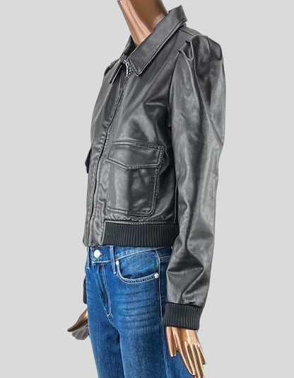 Bb DAKOTA by STEVE MADDEN faux leather bomber jacket - Medium