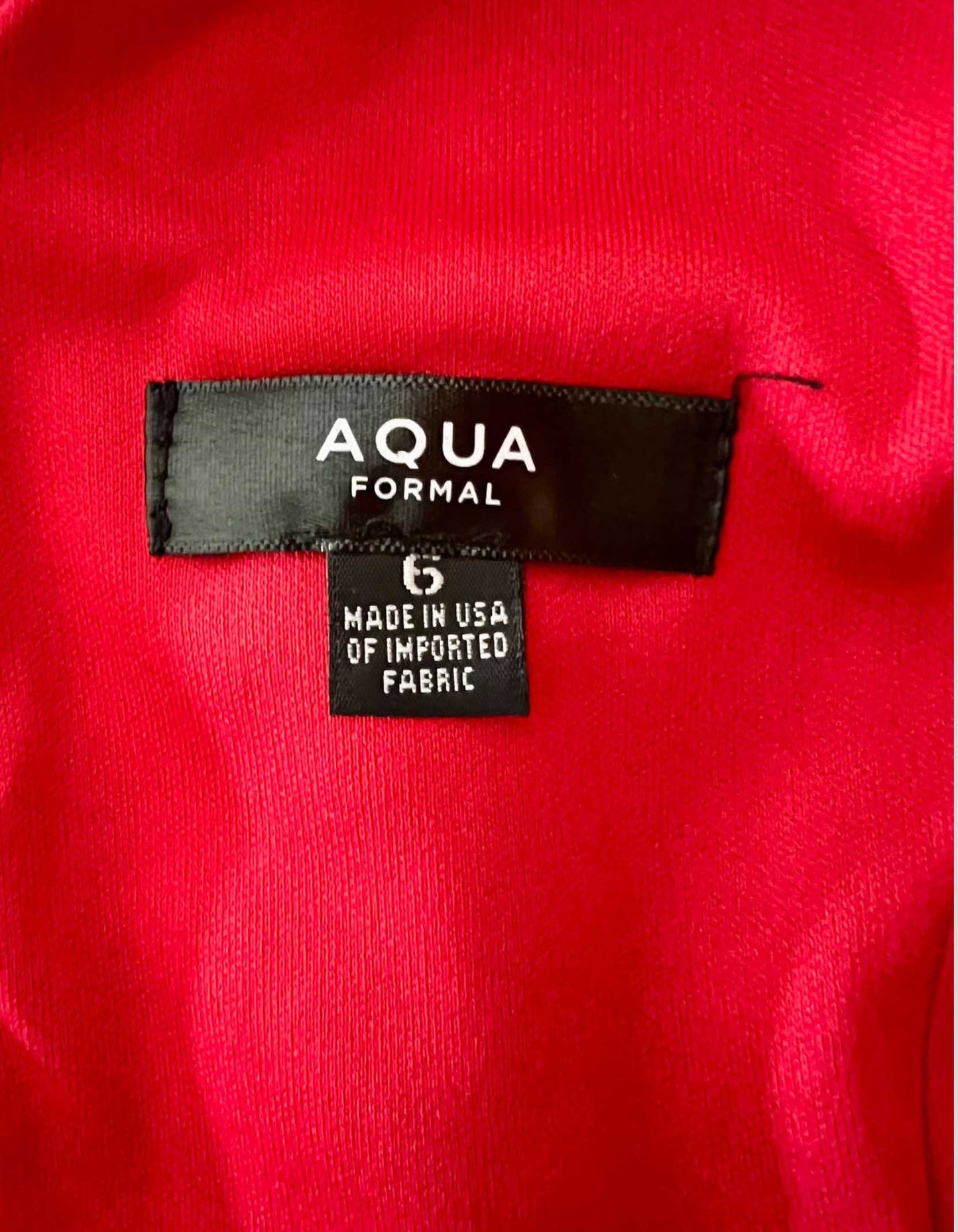 AQUA One-Shoulder Scuba Gown - 6 US