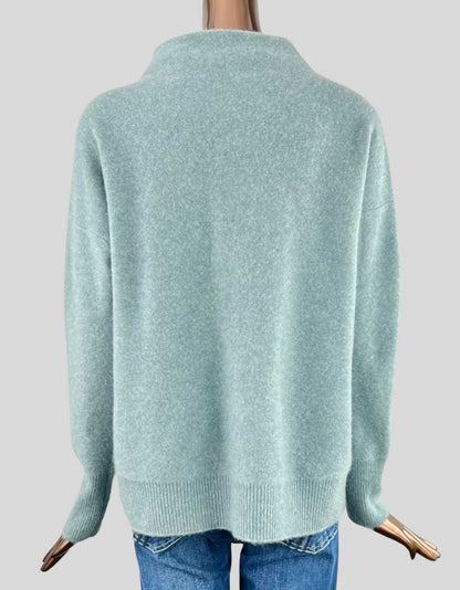 VINCE Plush Cashmere Funnel Neck Sweater - Medium