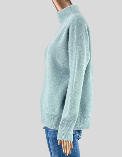 VINCE Plush Cashmere Funnel Neck Sweater - Medium