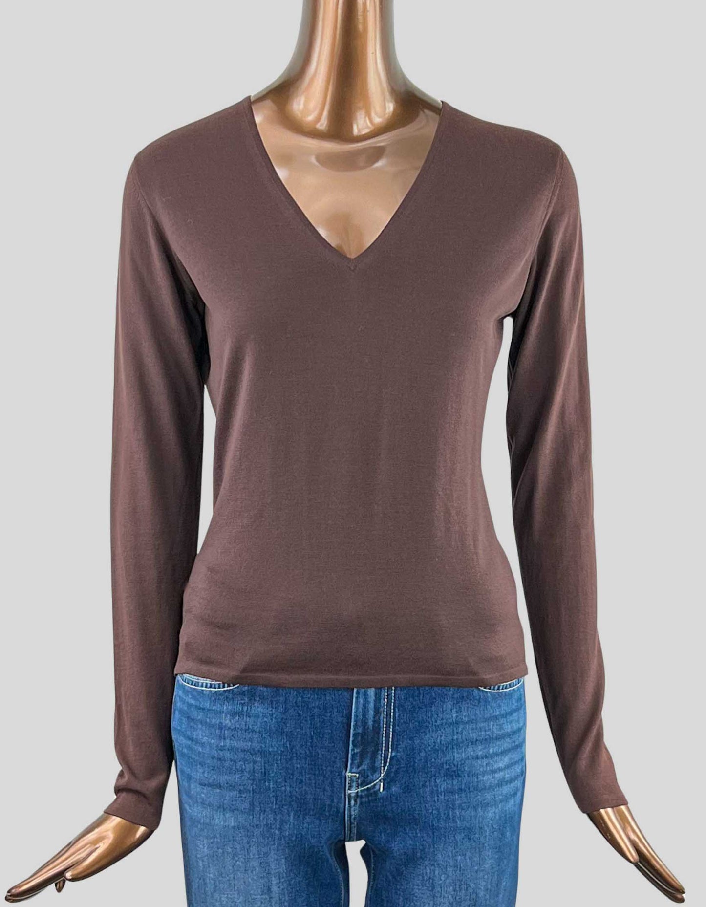 TSE V-neck lightweight wool sweater - Medium