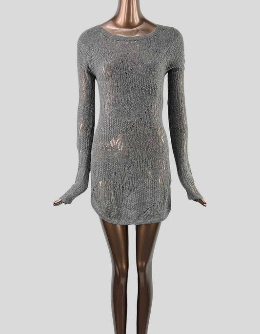 HELMUT LANG Wool Mini Dress - Medium