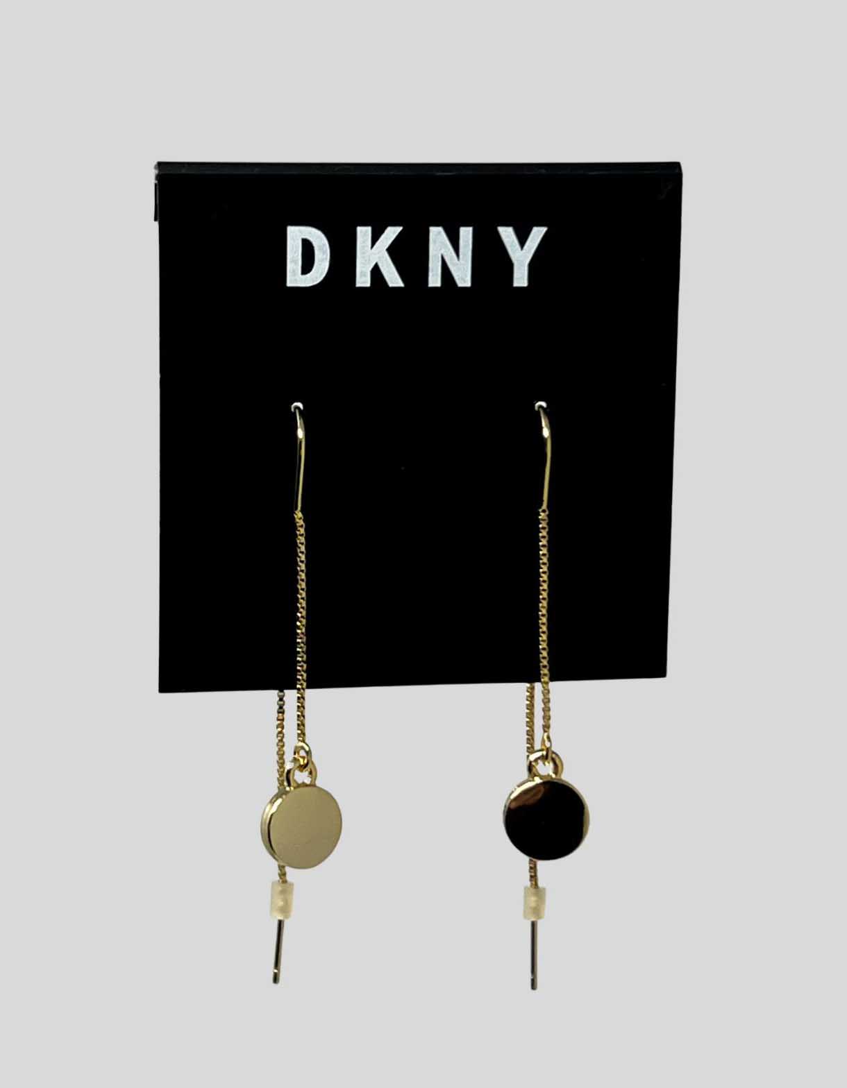 DKNY Gold-Tone Threader Earrings w/ Tags
