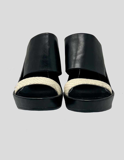 RACHEL ZOE Leather Slides - 7 Medium US