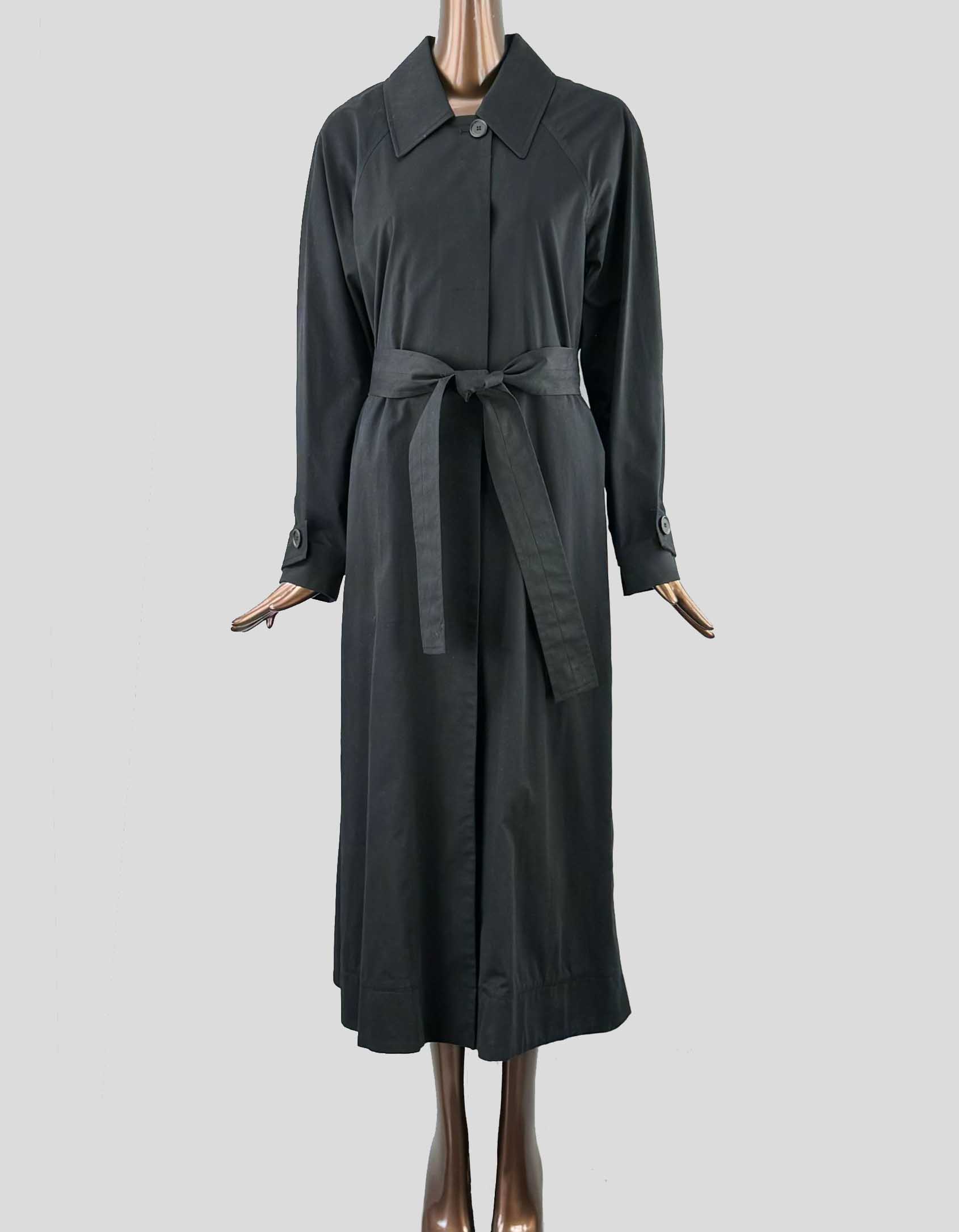 COS Black Trenchcoat with Tie - 6 US