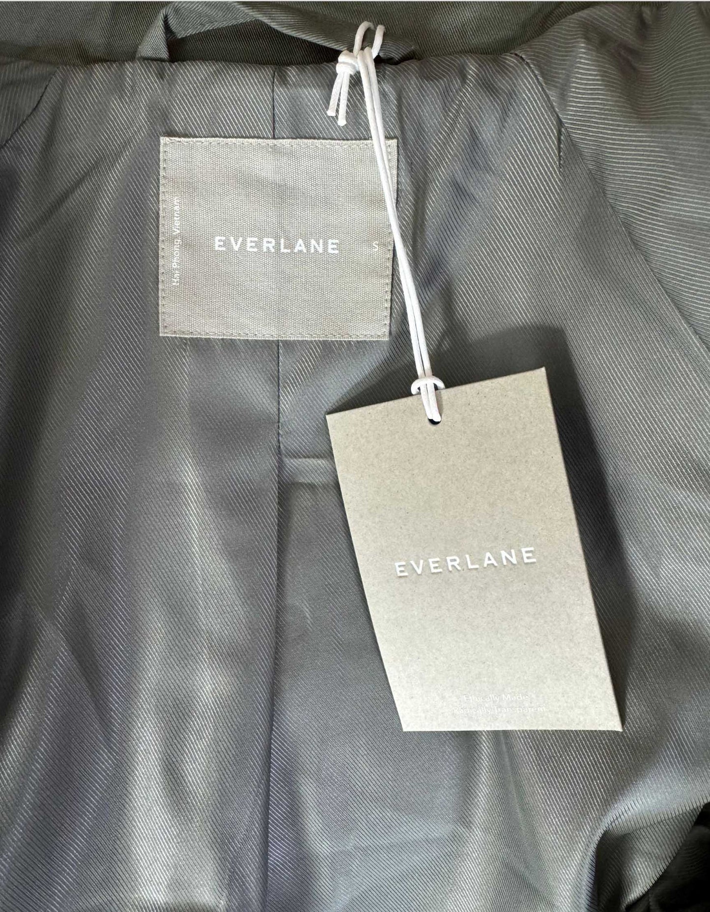 EVERLANE Long Mac Coat w/ Tags - Small