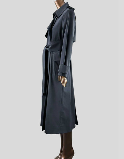 COS Blue Trenchcoat with Tie - 4 US