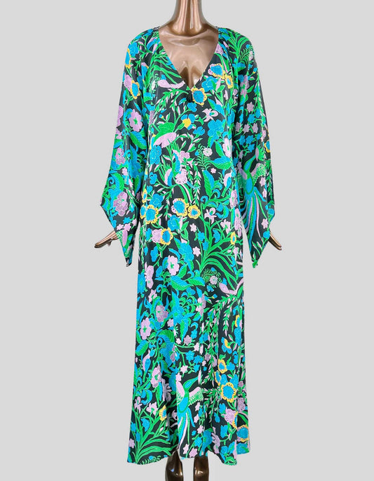 FIGUE Silk Long Dress Coverall