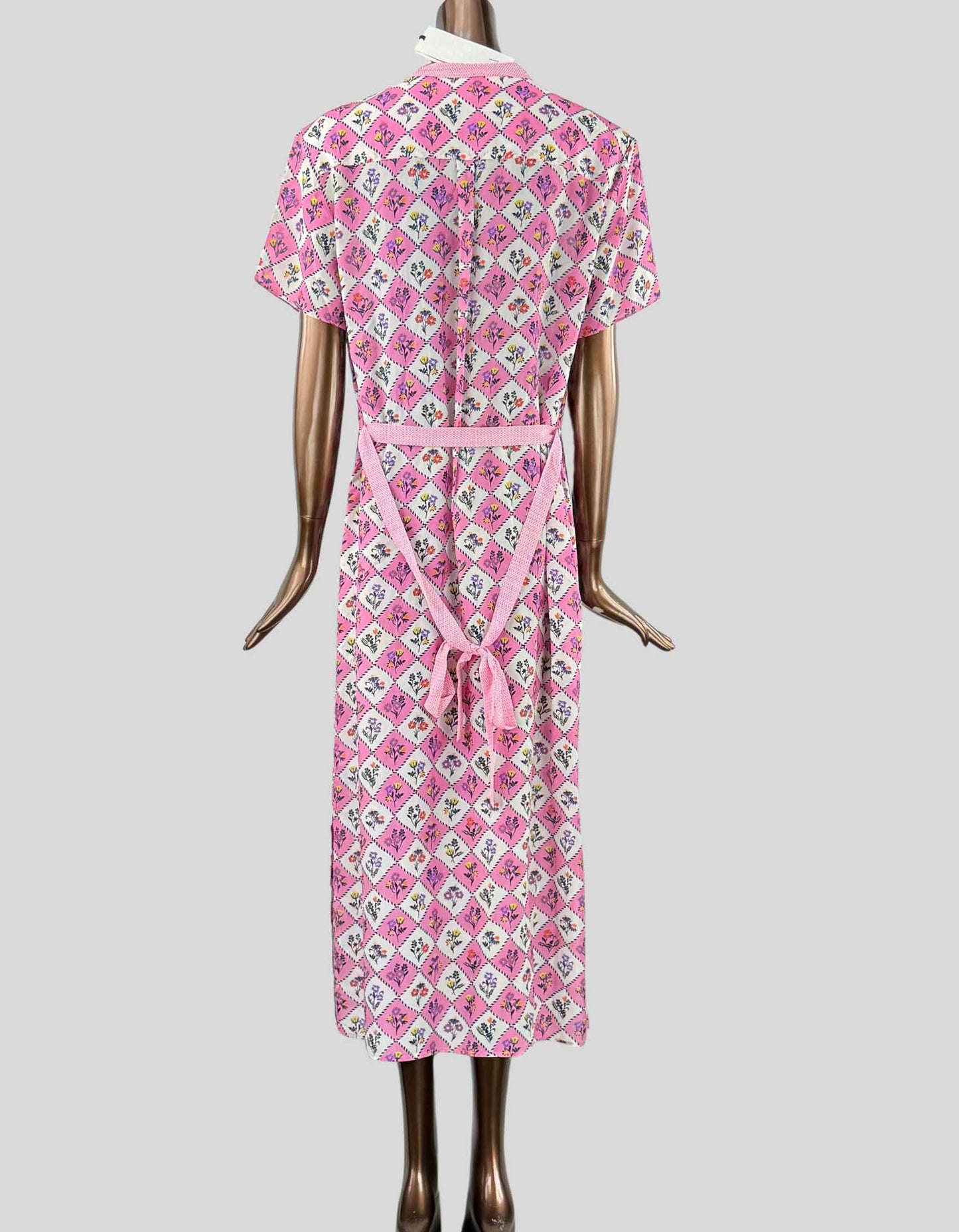 SALONI Silk Midi Dress w/ Tags - 8 US