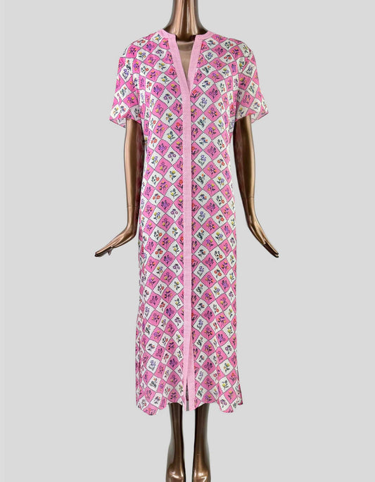 SALONI Silk Midi Dress
