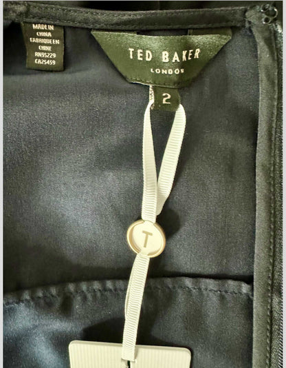 ted baker green leather dress Ted Baker Jhenni Graceful Satin A-Line Dress