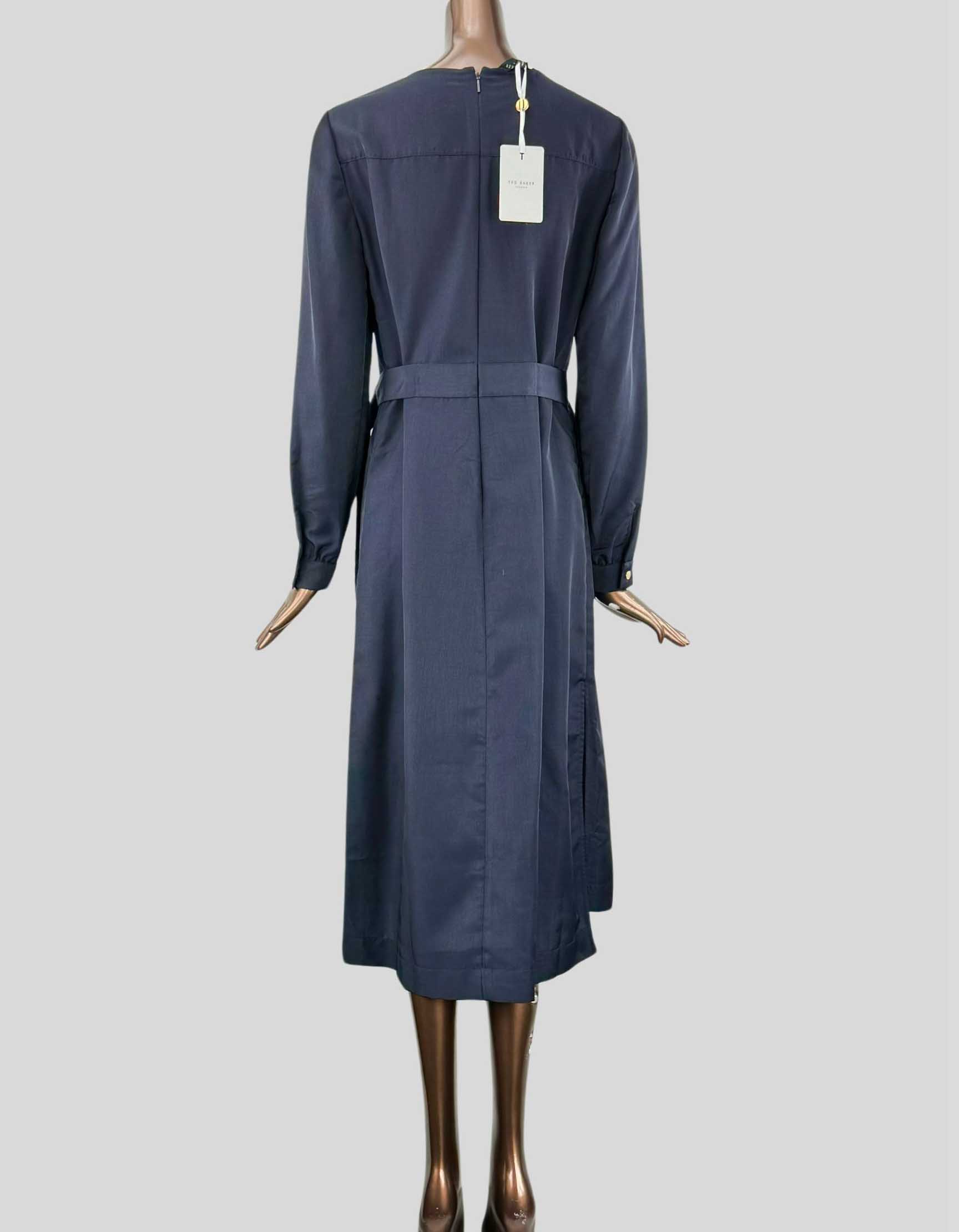 TED BAKER Amina Long Sleeve Utility Midi Dress w/ Tags - 2 | 6 US LuxAnthropy TED BAKER Amina Long Sleeve Utility Midi Dress w/ Tags - 2 | 6 US LuxAnthropy