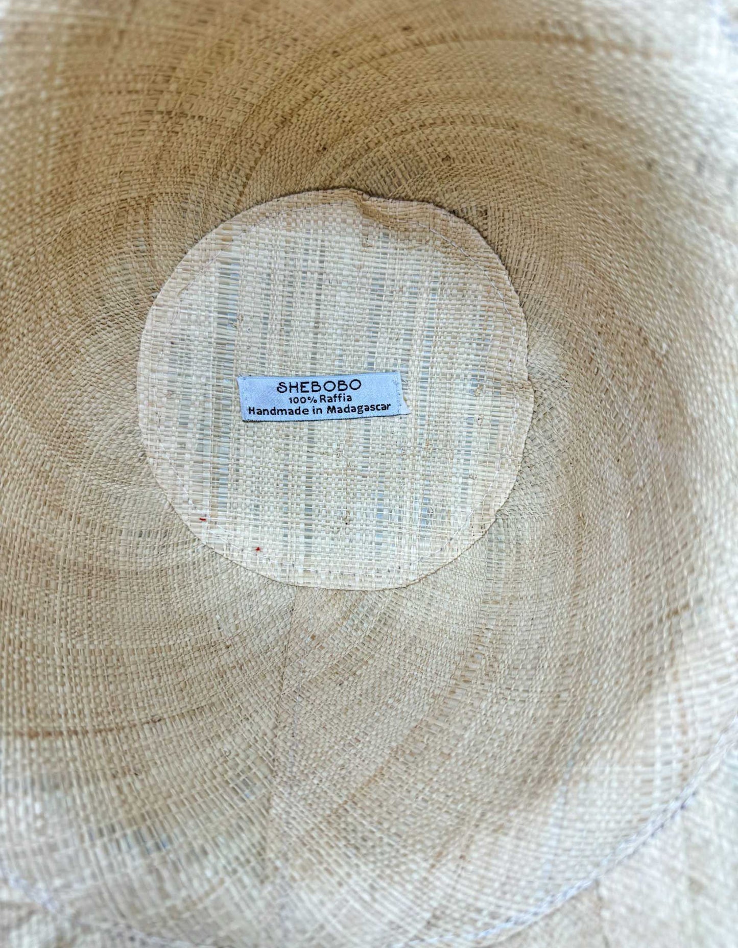 SHEBOBO 5" Wide Brim Two Tone Packable Straw Sun Hat w/ Tags - One Size