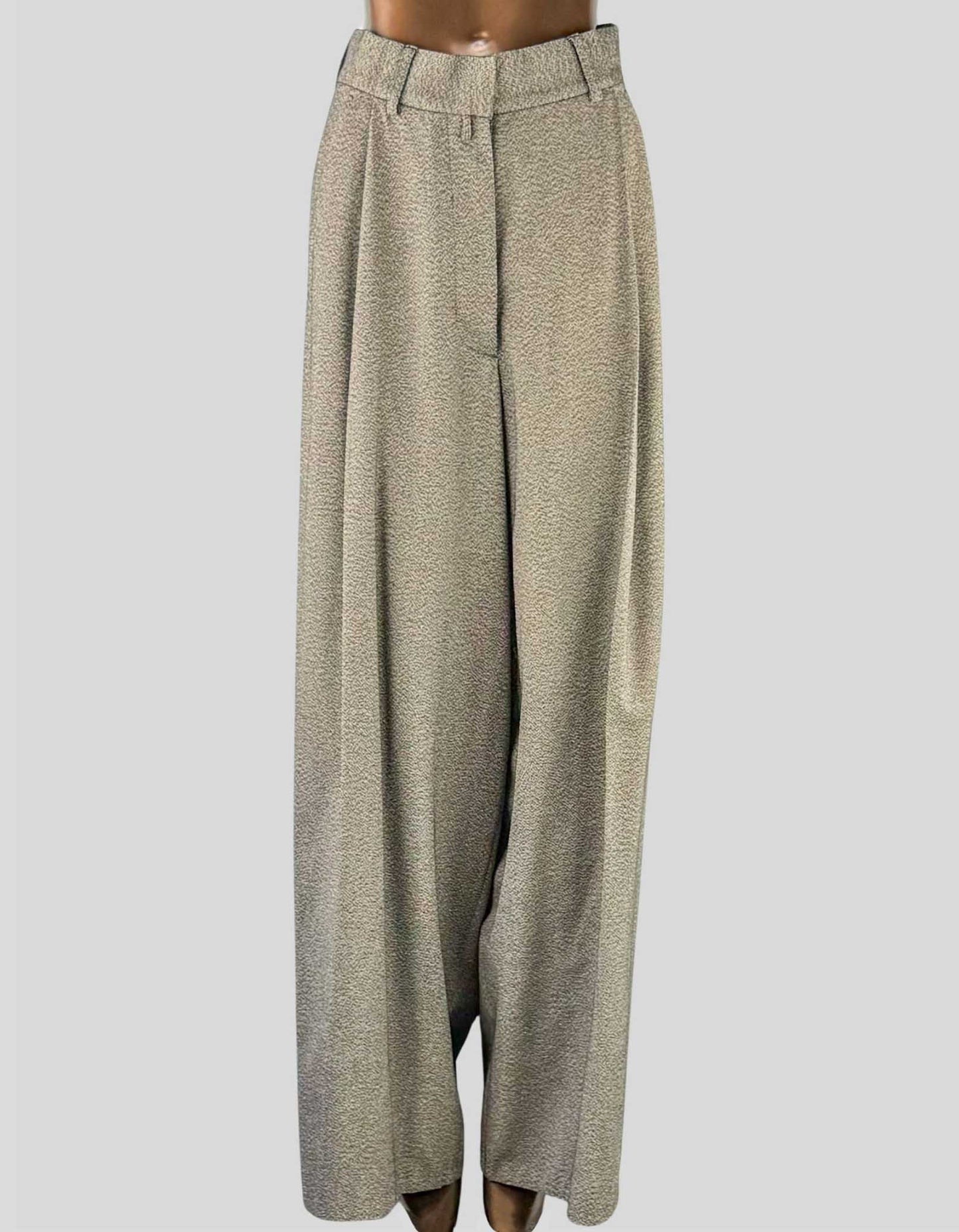 DRIES VAN NOTEN Pleated wool wide-leg pants