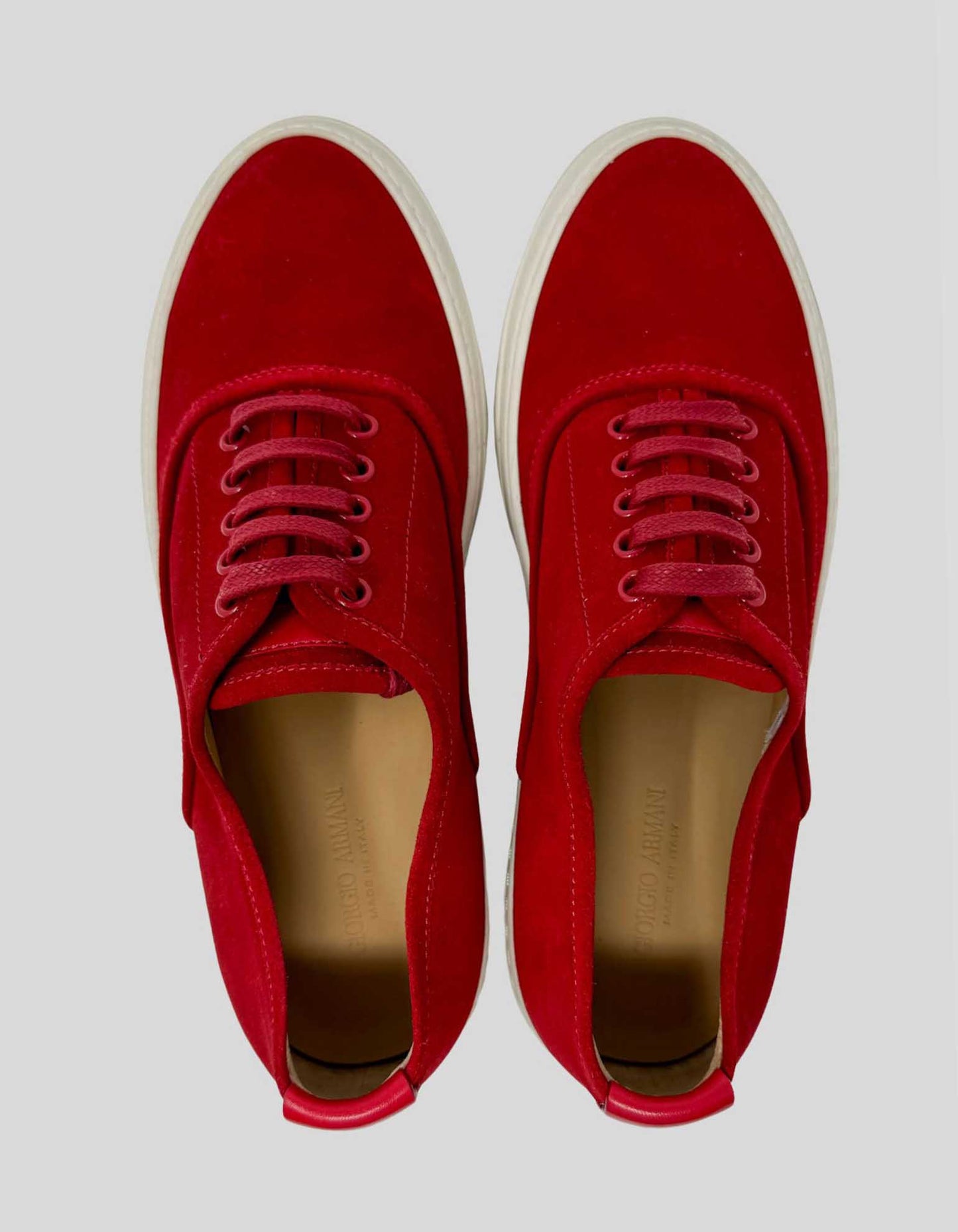 GIORGIO ARMANI Men's Red Sneakers - 9.5 US