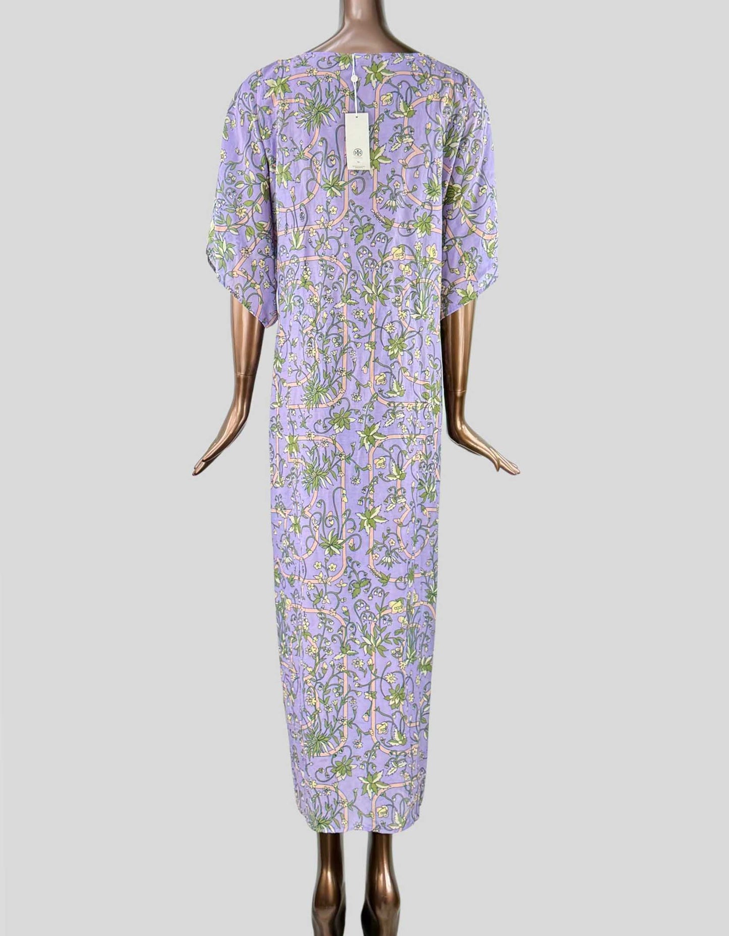 TORY BURCH Printed Long Caftan w/ Tags - X-Large