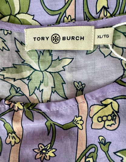 TORY BURCH Printed Long Caftan w/ Tags - X-Large