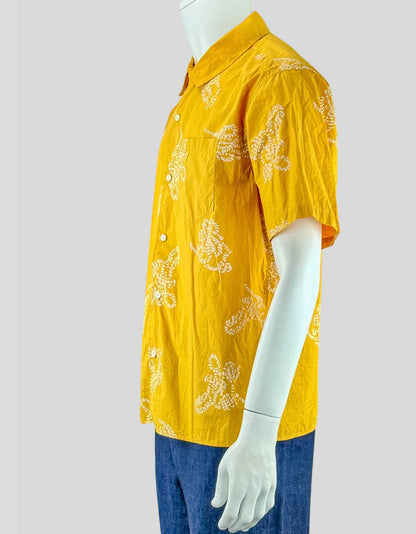 NORSE PROJECTS Carsten Floral Print Short Sleeve Shirt - Medium