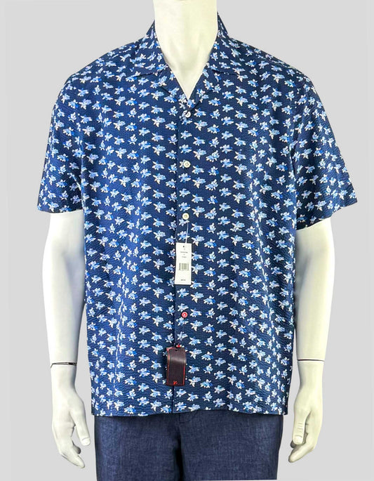 ISAIA Printed Short Sleeve Shirt