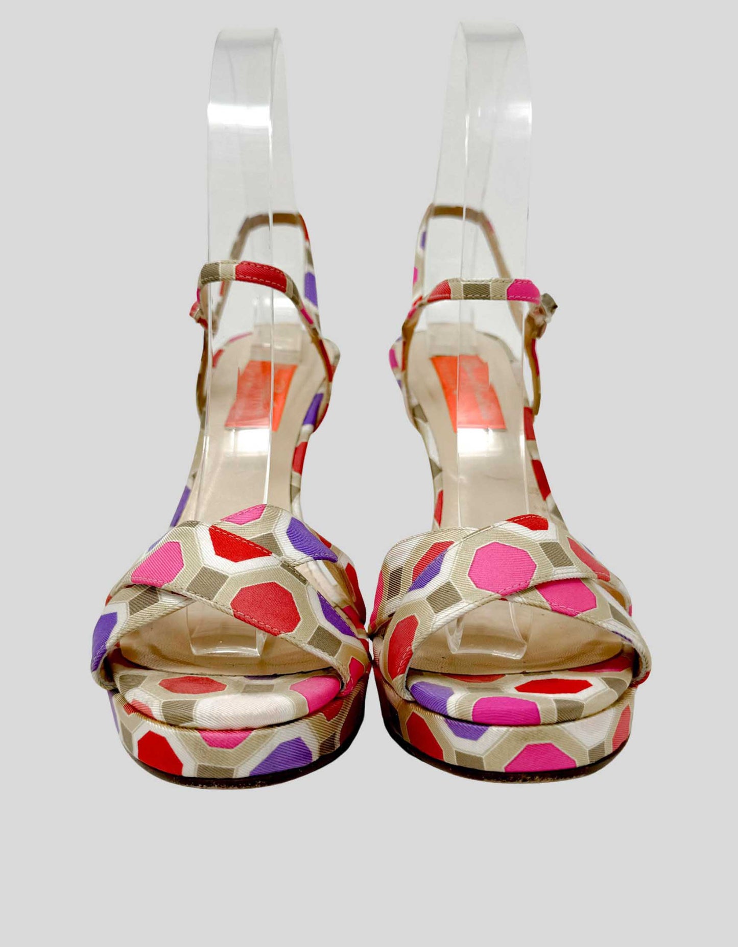 FLORENCE BROADHURST X KATE SPADE Canvas Printed Sandals - 7.5B  US