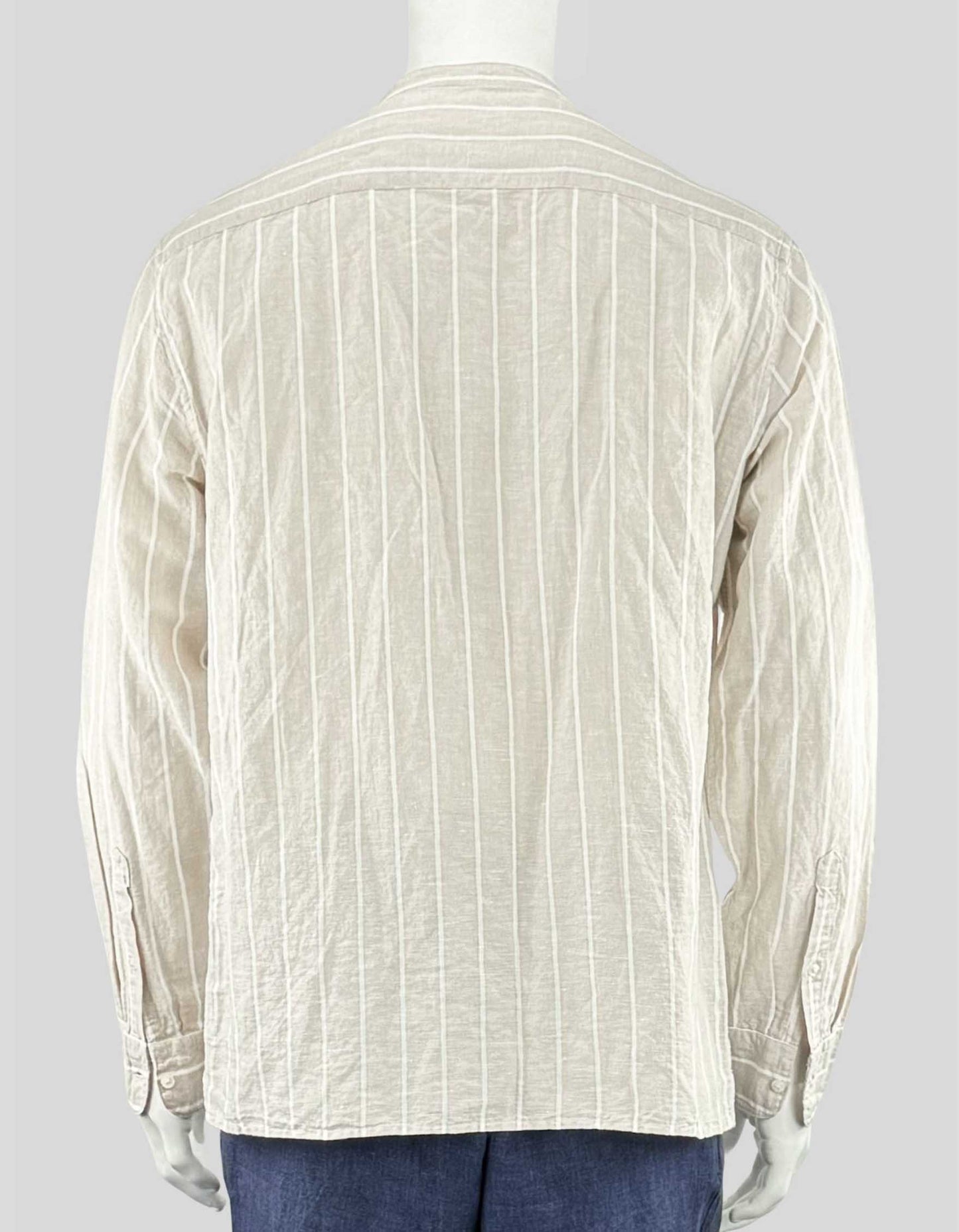 MANGO Linen Mao collar shirt w/ Tags - Medium