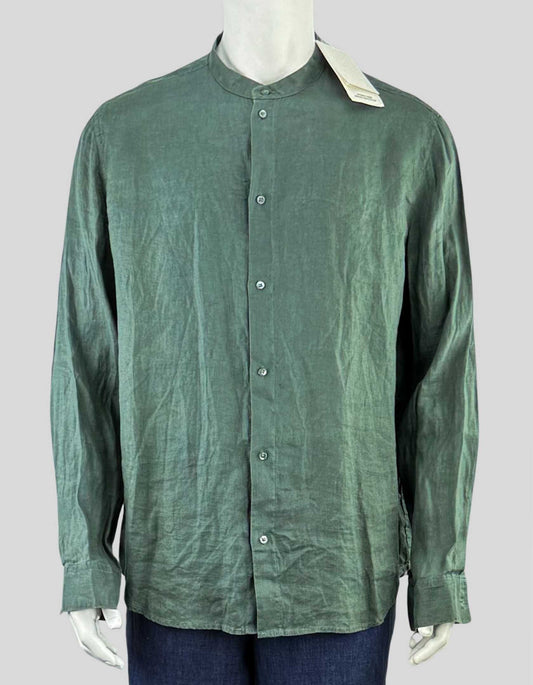 COS Button-front Hemp Shirt