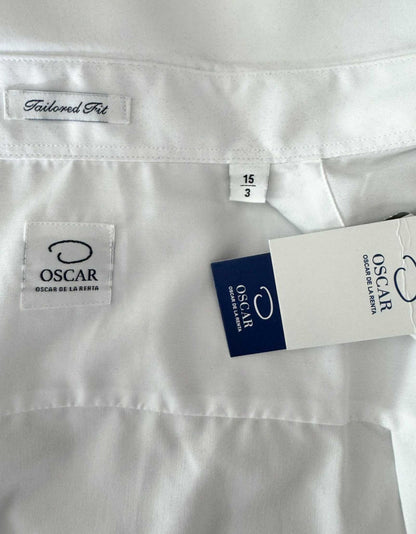 OSCAR Oscar De La Renta White Button Down Shirt w/ Tags - 15 | 3 US