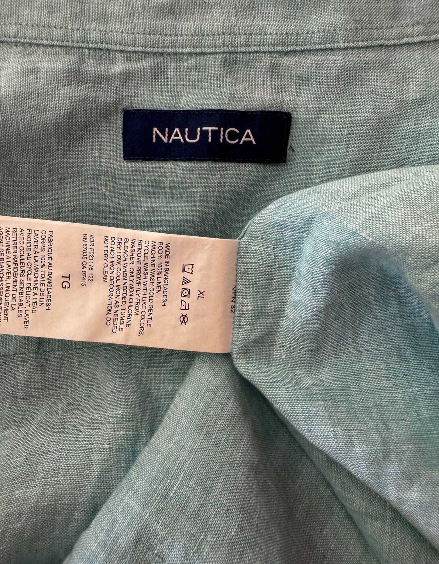 NAUTICA Linen Shirt - X-Large