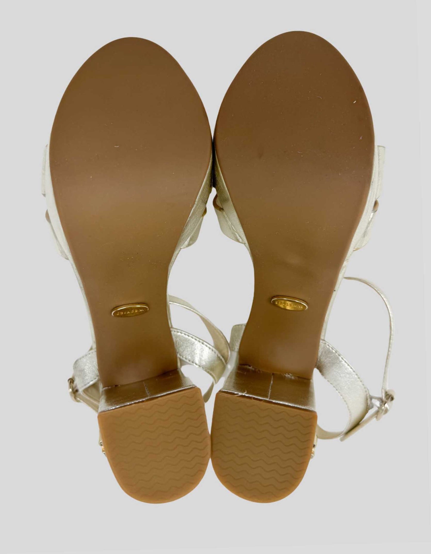 Nine West WESTIES Chunky Metallic Heels - 7.5 US