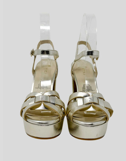 Nine West WESTIES Chunky Metallic Heels - 7.5 US