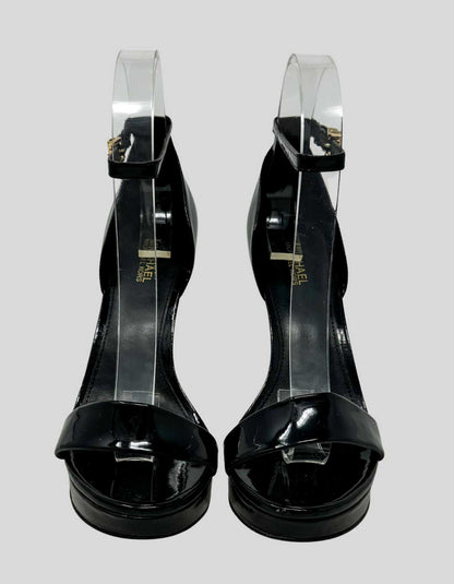 MICHAEL KORS Patent Leather Platform Sandal - 6.5M US