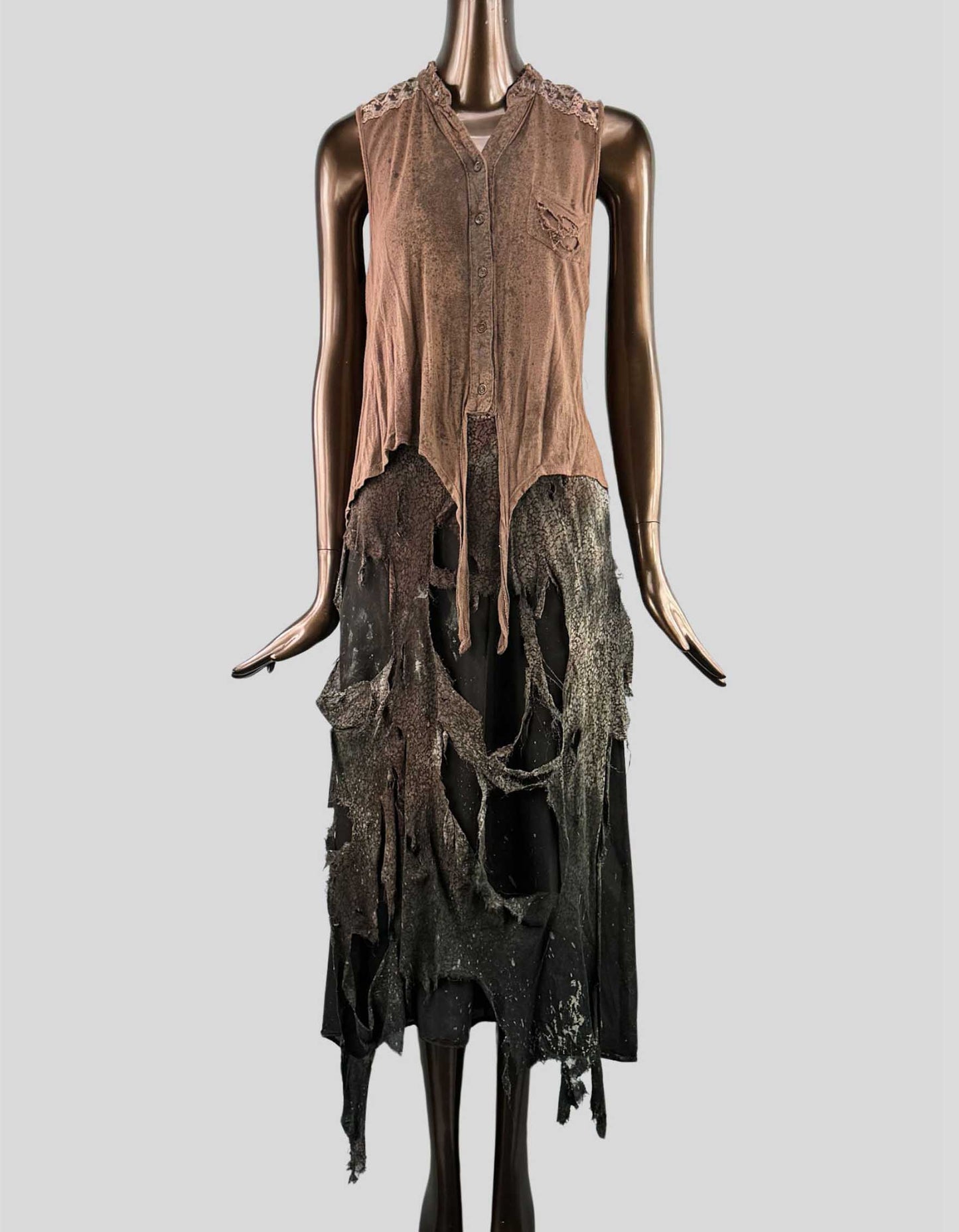 THE WALKING DEAD Women's 'Swamp Walker' 3-Piece Costume (3 of 30) - Large