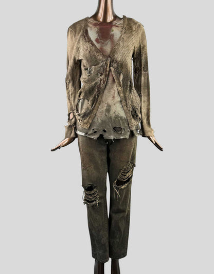 THE WALKING DEAD Women's 'Swamp Walker' 3-Piece Costume - Medium