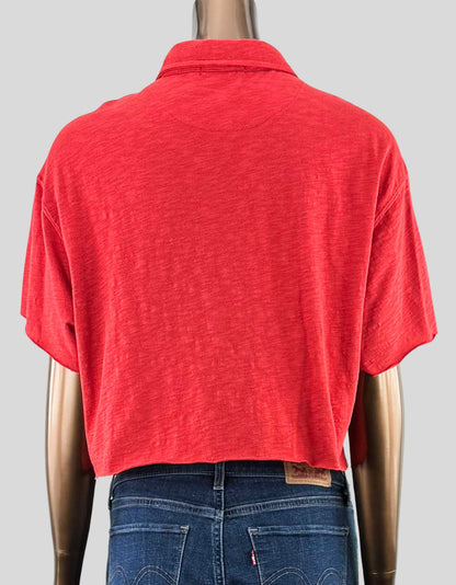 JUNK FOOD CLOTHING  Chiefs Crop Tee - Small