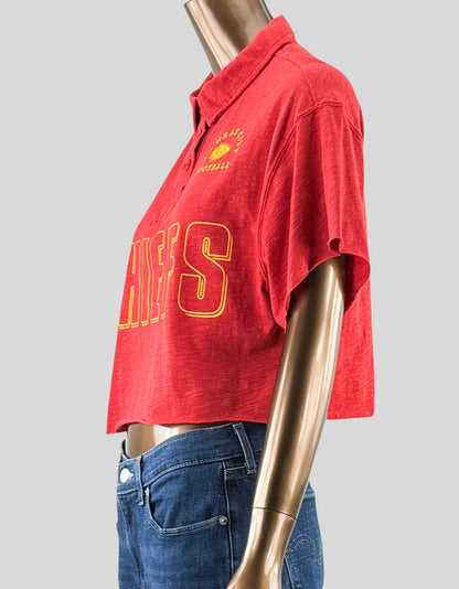 JUNK FOOD CLOTHING  Chiefs Crop Tee - Small