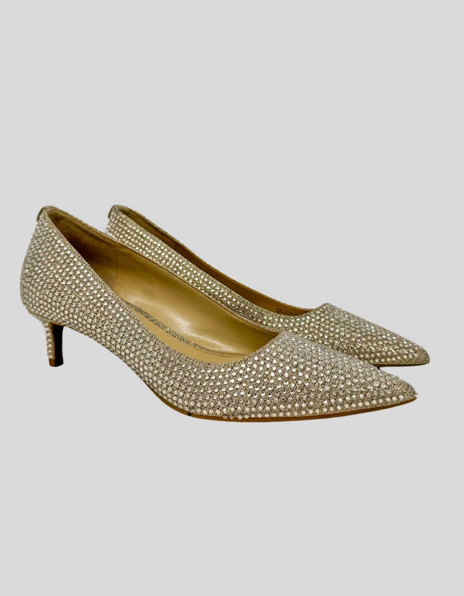 KORS MICHAEL KORS Gold Heels - 7M US LuxAnthropy KORS MICHAEL KORS Gold Heels - 7M US LuxAnthropy