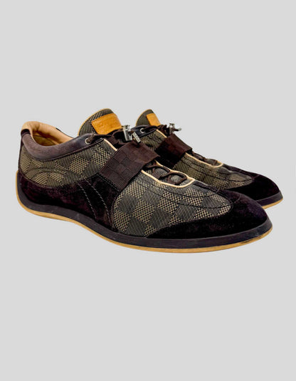 LOUIS VUITTON Monogram Low Top Sneakers - 10.5 US