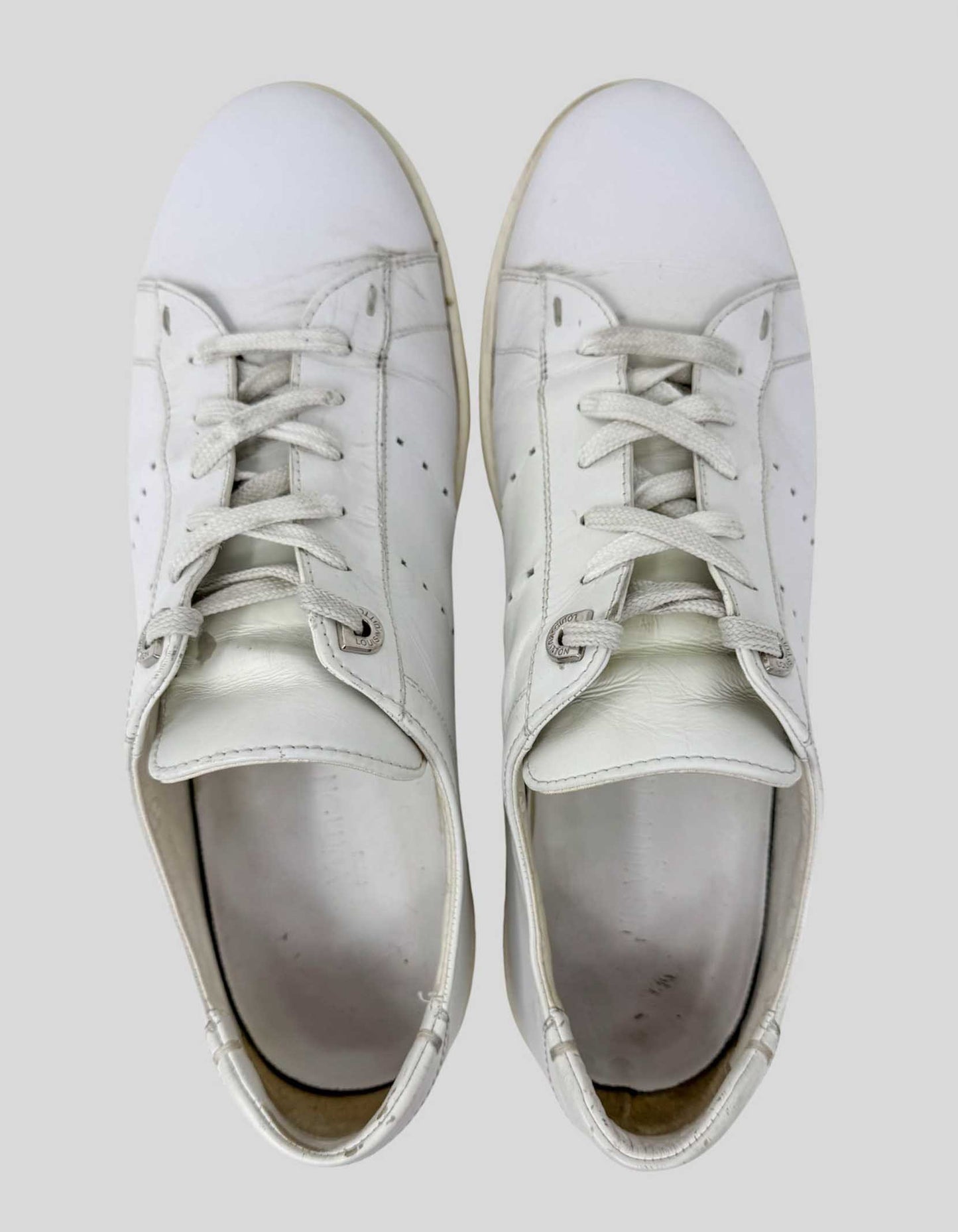 LOUIS VUITTON LV Monogram Leather Sneakers - 10.5 US