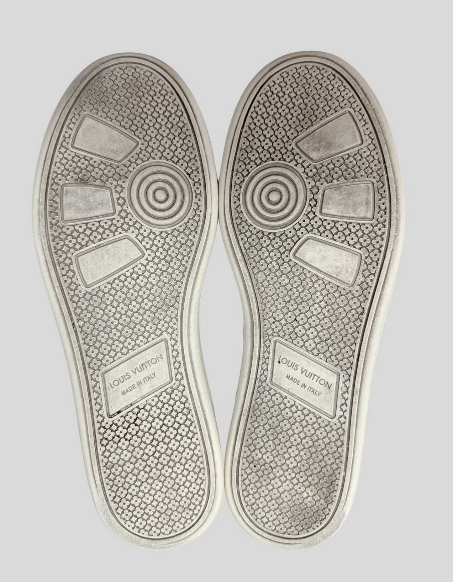 LOUIS VUITTON LV Monogram Leather Sneakers - 10.5 US