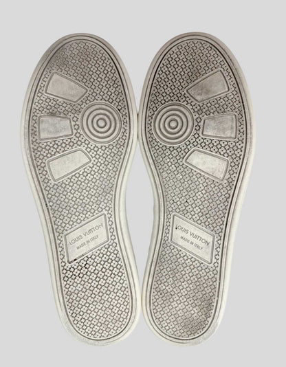 LOUIS VUITTON LV Monogram Leather Sneakers - 10.5 US