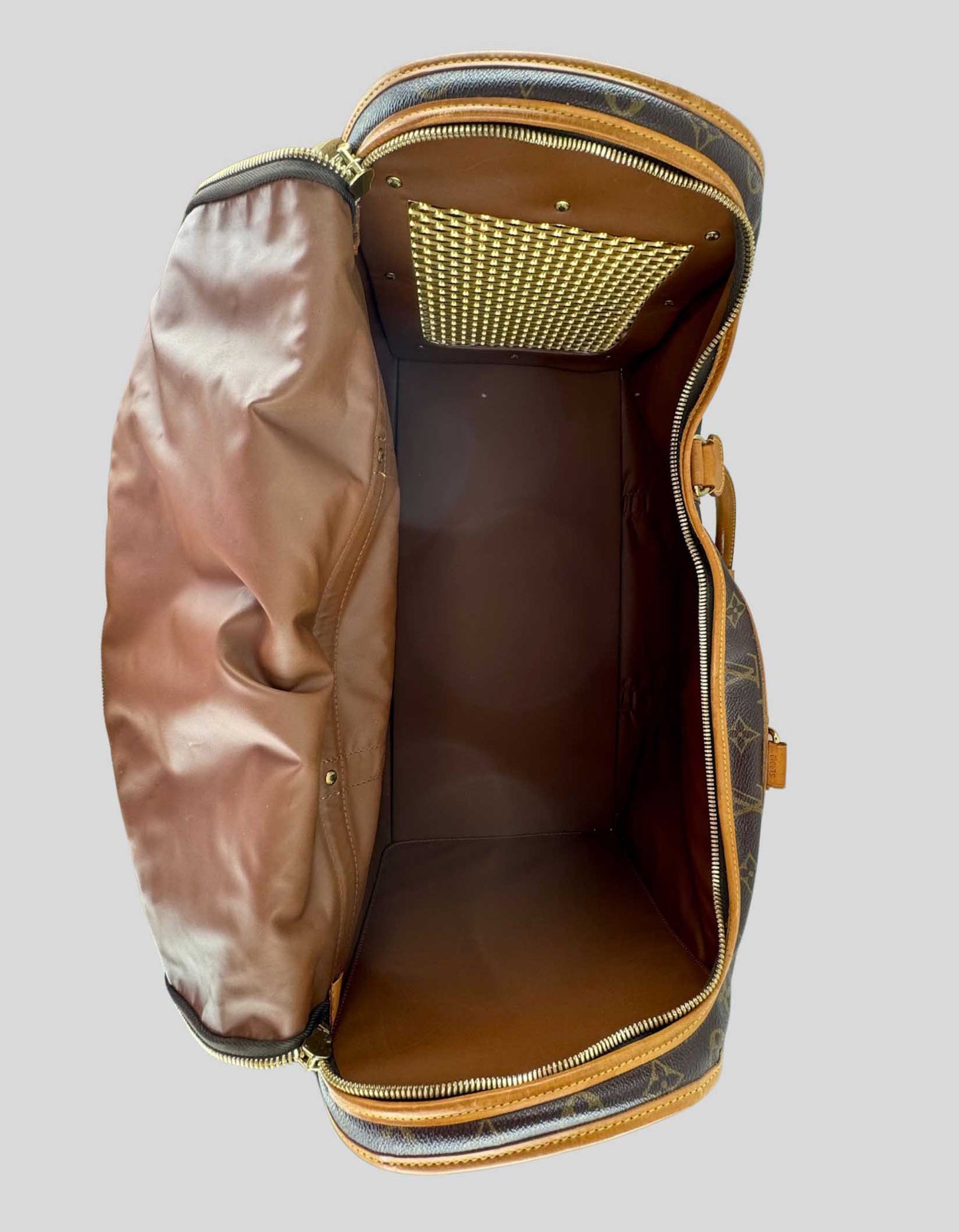 LOUIS VUITTON Monogram Sac Chien Pet Carrier 50