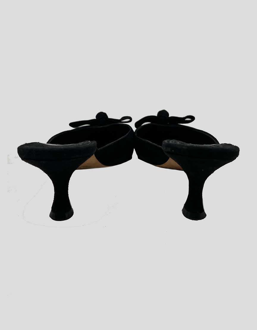 MANOLO BLAHNIK Suede Mules - 36.5 IT | 6.5 US