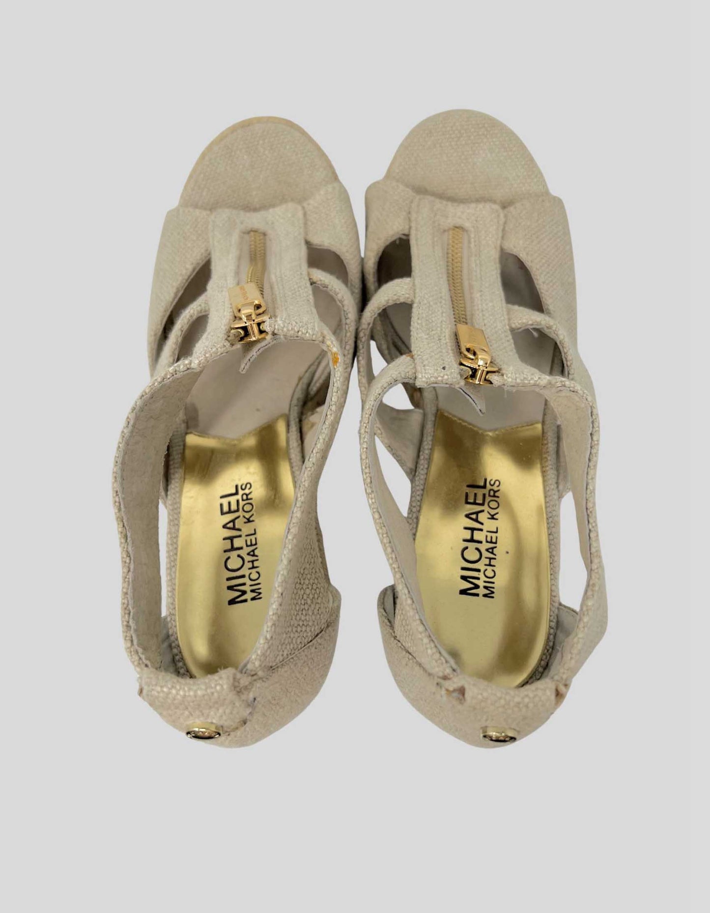 MICHAEL KORS Espadrille Wedge Sandals - 7 US