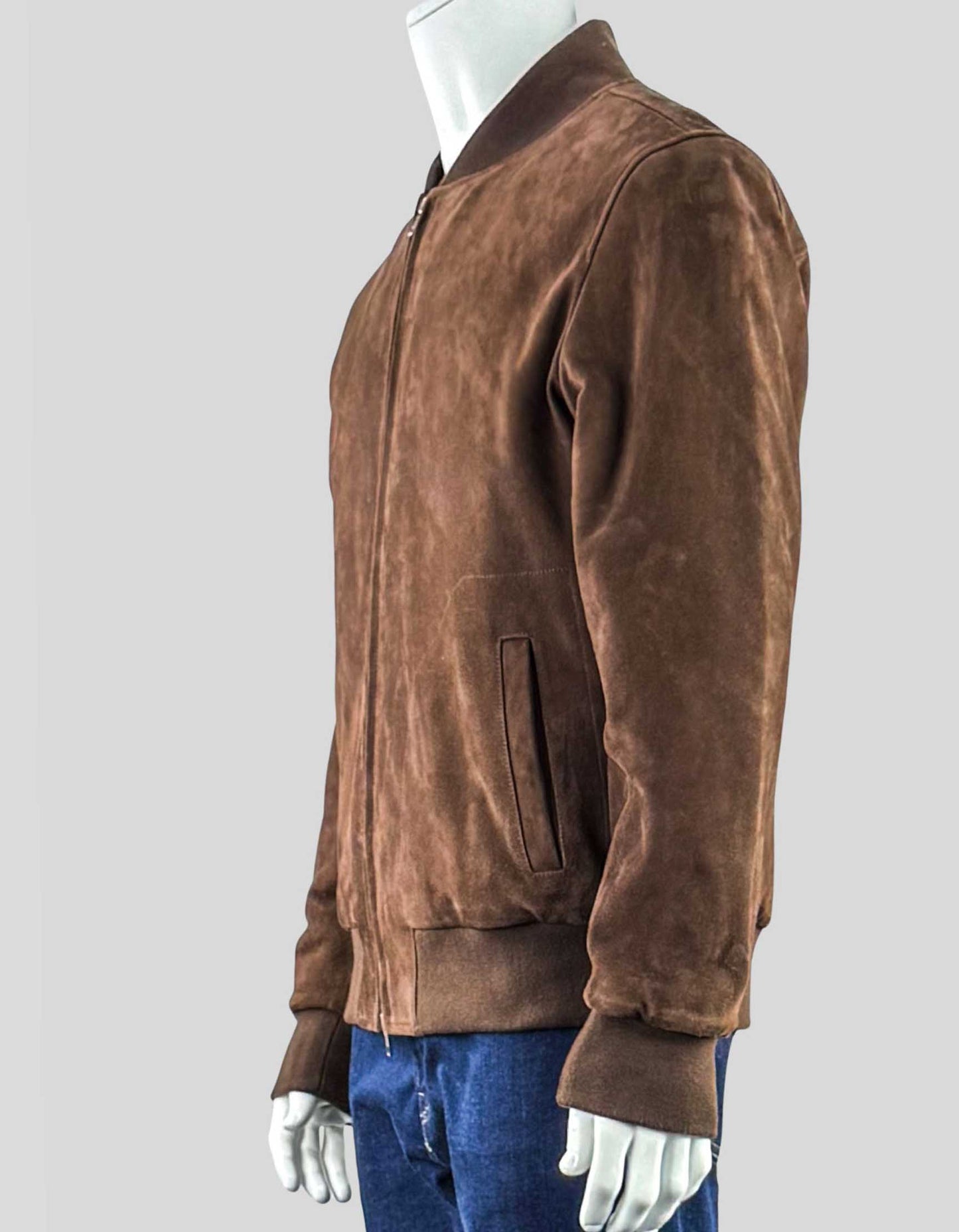 SLATE & STONE Suede Bomber: Large