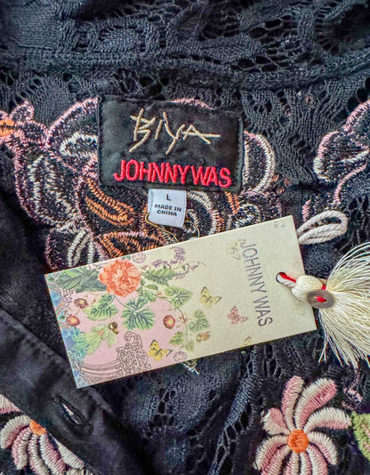JOHNNY WAS Lace Blouse w/ Tags - Large