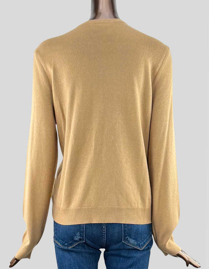 LAUREN RALPH LAUREN Horse Motif Cardigan - X-Large
