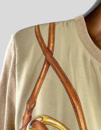 LAUREN RALPH LAUREN Horse Motif Cardigan - X-Large
