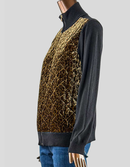 LAUREN RALPH LAUREN Animal Print Jacket - X-Large