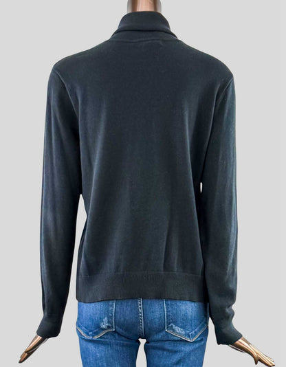 LAUREN ACTIVE Turtleneck Sweater - Large