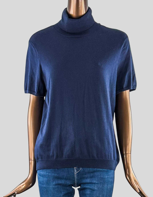 LAUREN RALPH LAUREN Short Sleeve Turtleneck - X-Large